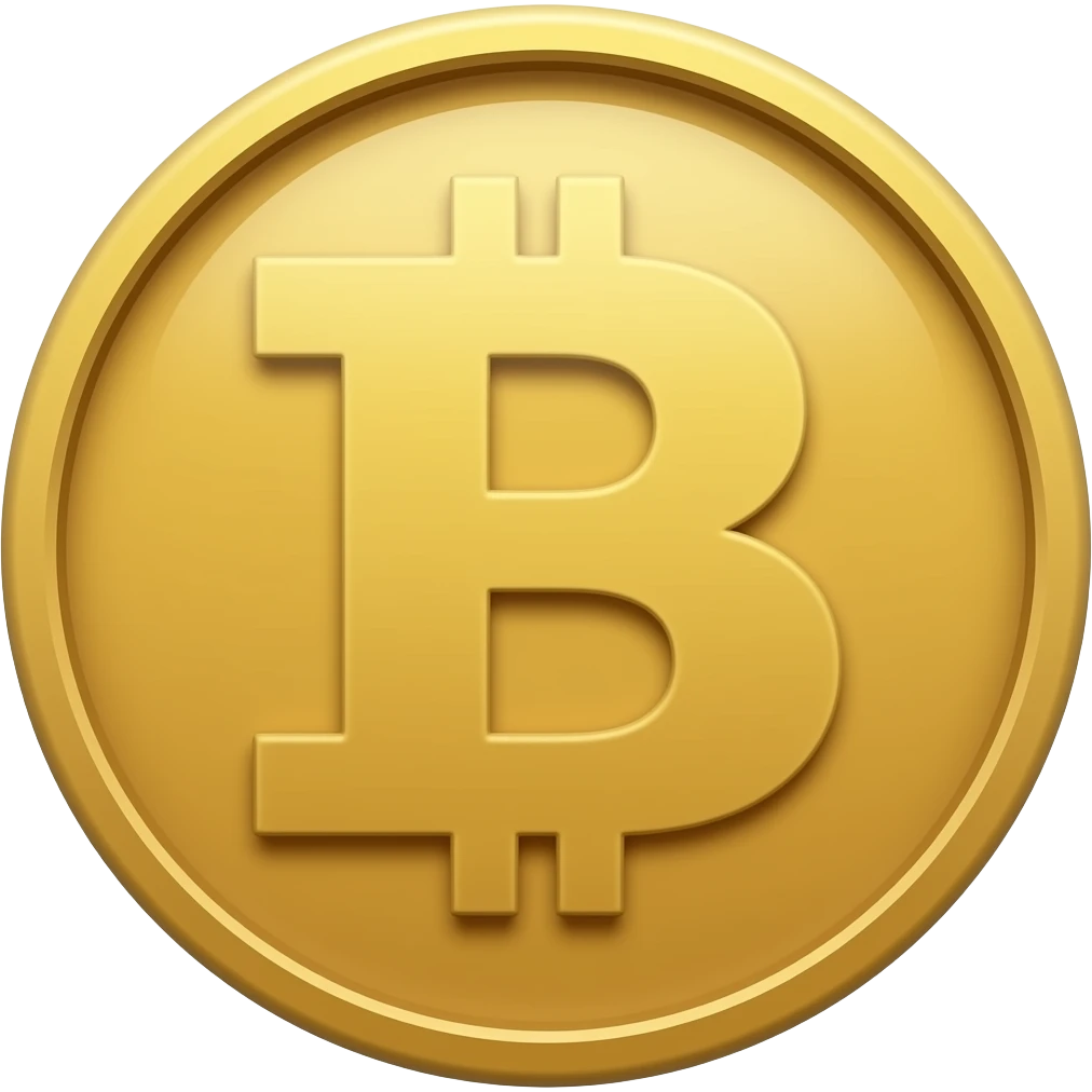 emoji of a circle gold coin with tails on top emoji