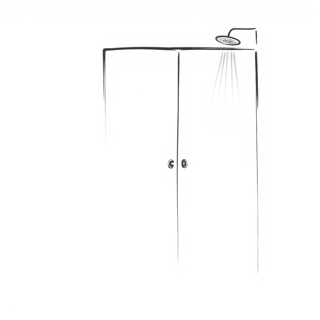 shower with a sliding glass doors only shower without a person emoji