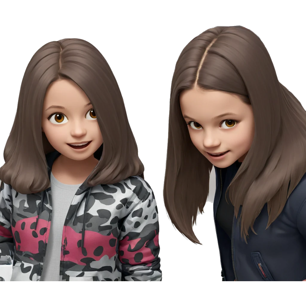 girls having fun by car emoji