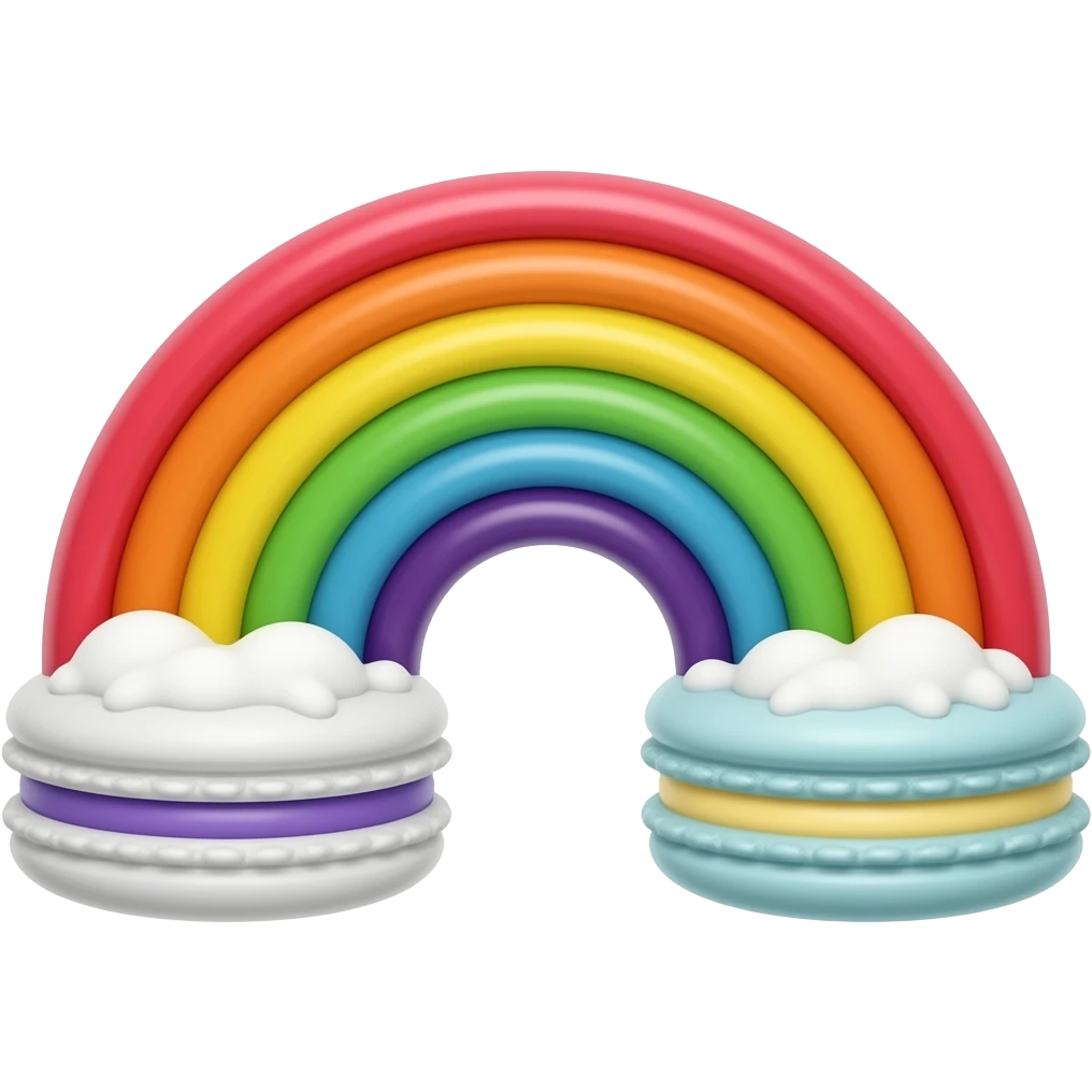 Rainbow Macoroons emoji