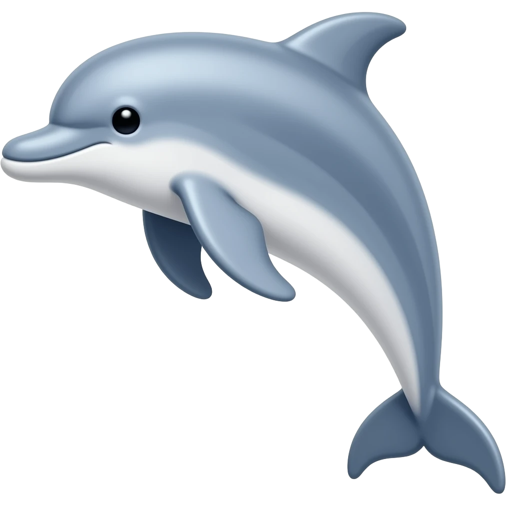 voglio un delfino rosa e azzurro emoji
