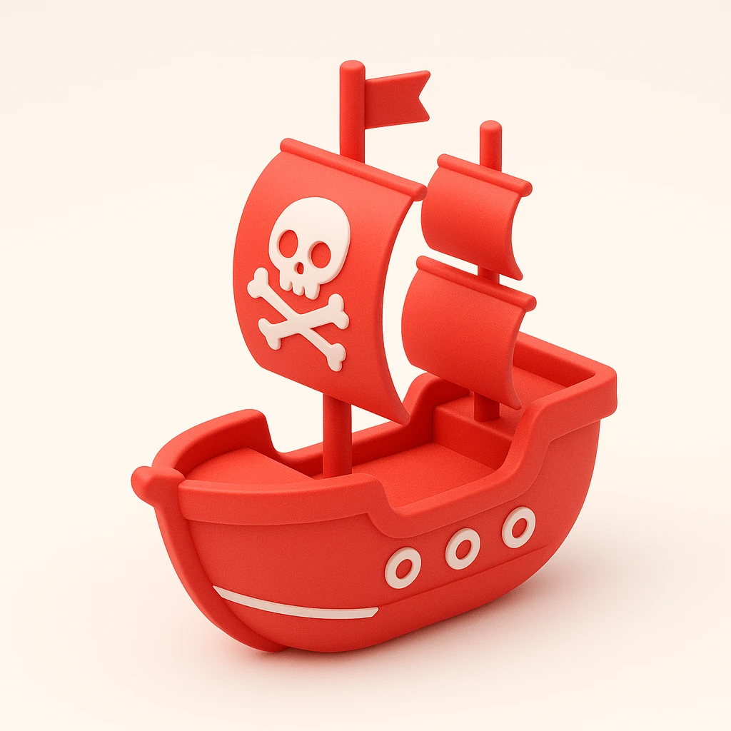 pirate ship emoji