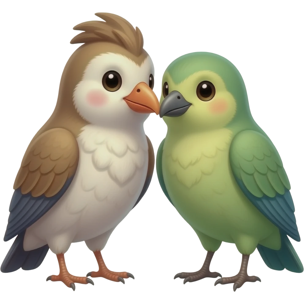 diversão entre as aves emoji