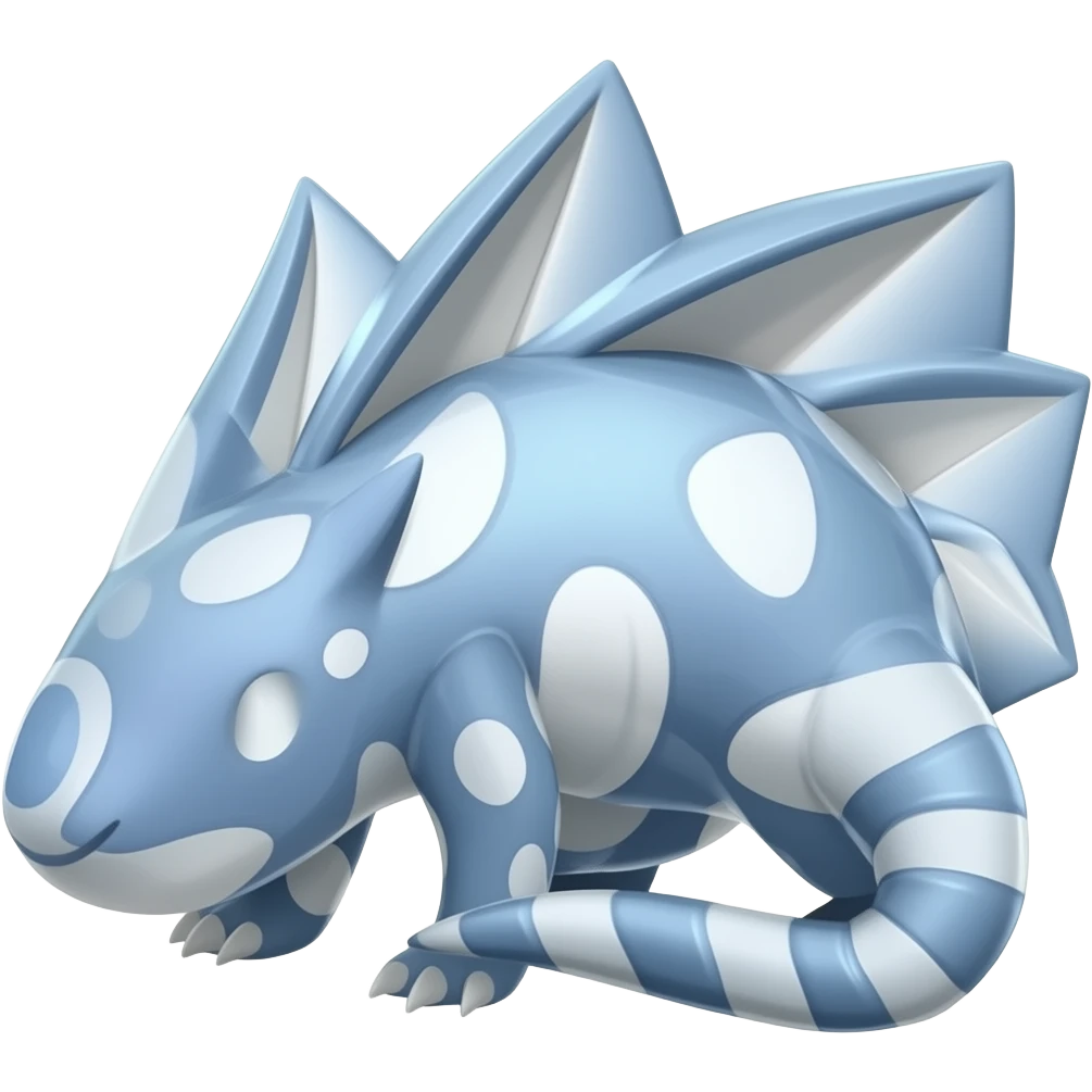 Shiny esoteric patterned Genet-Absol-Zeraora-Primagen-Python-fusion-creature emoji