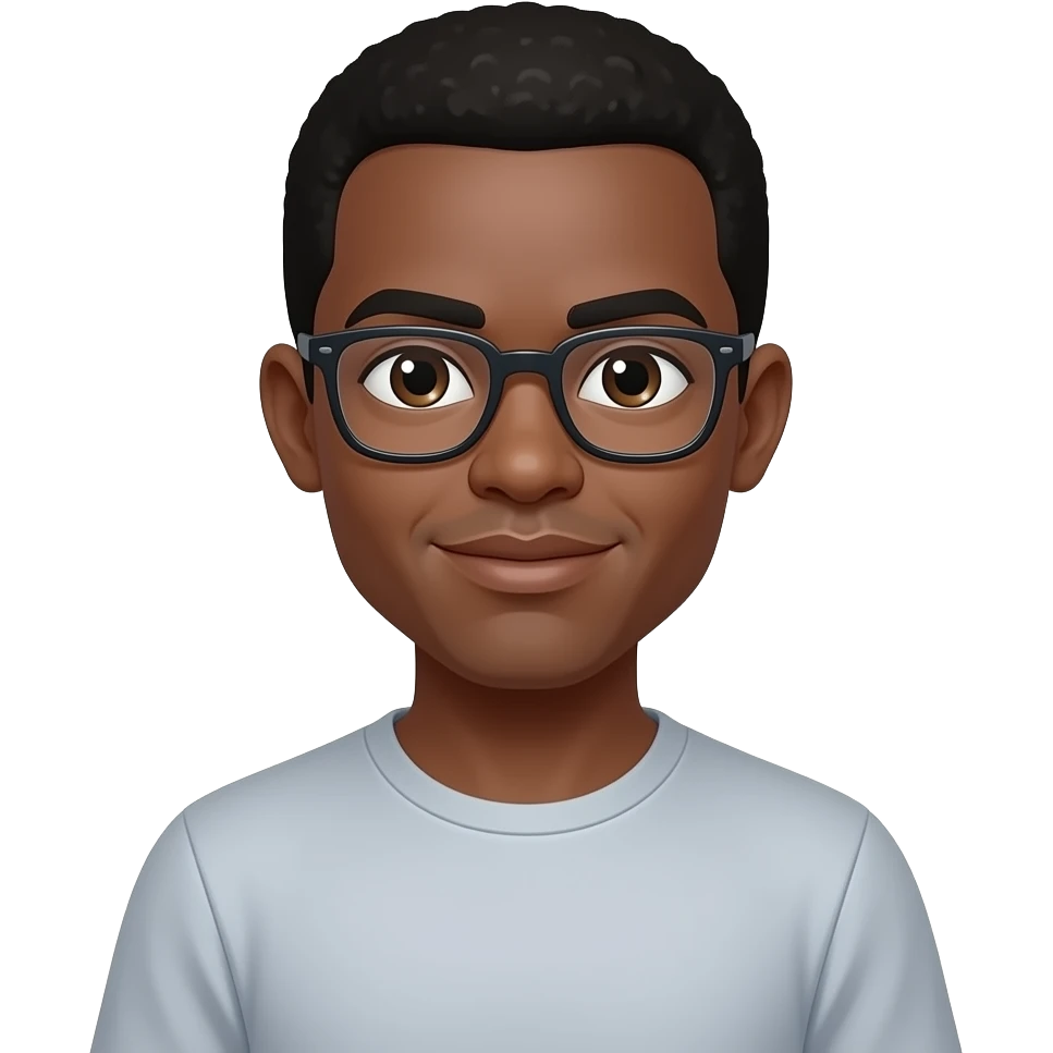 black man standing emoji