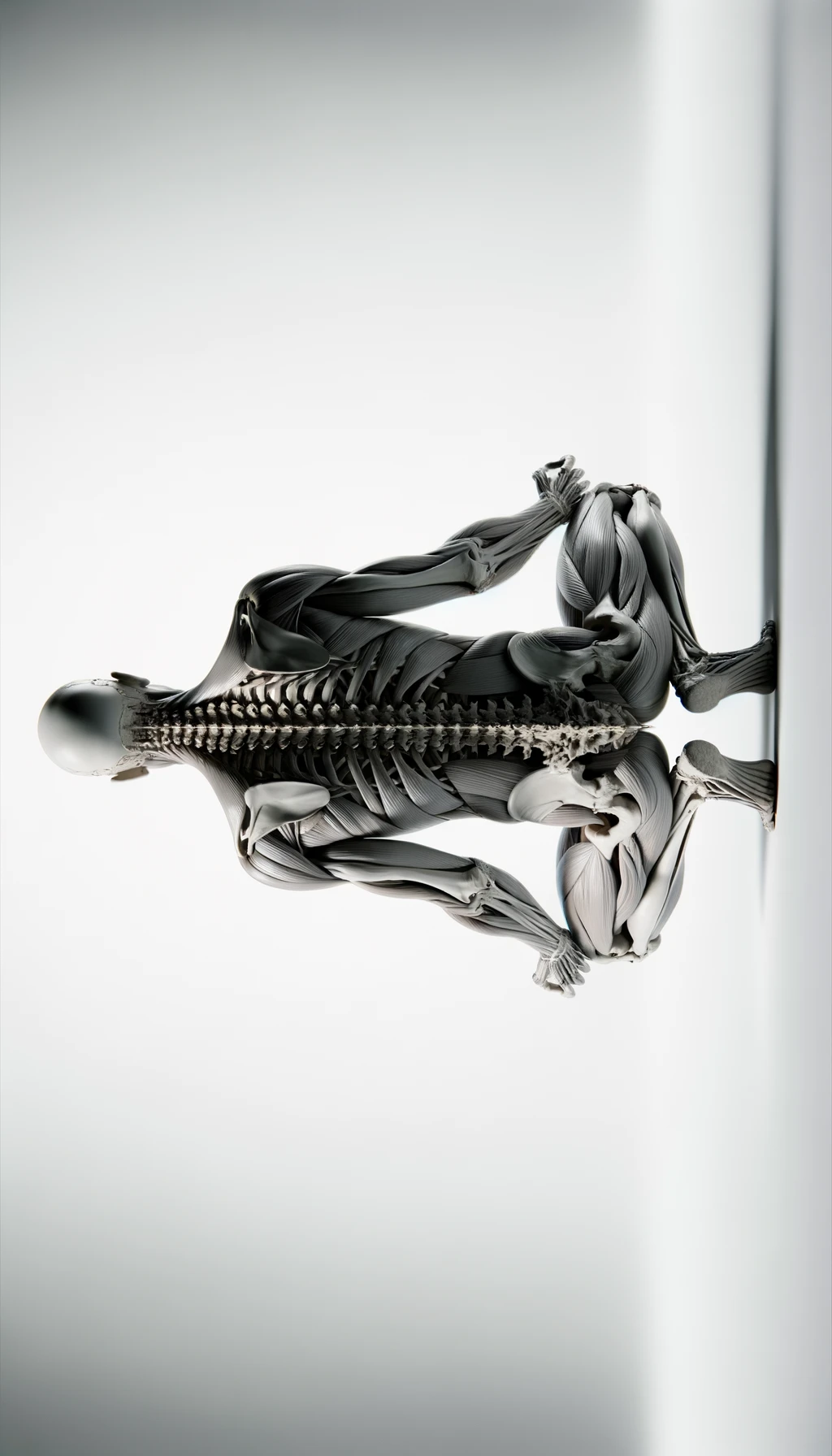 corpo umano anatomico perfettamente dritto in posa frontale, postura perfetta, spina dorsale in evidenza, ISOLATO SU SFONDO BIANCO,
 iperrealistico 4k emoji