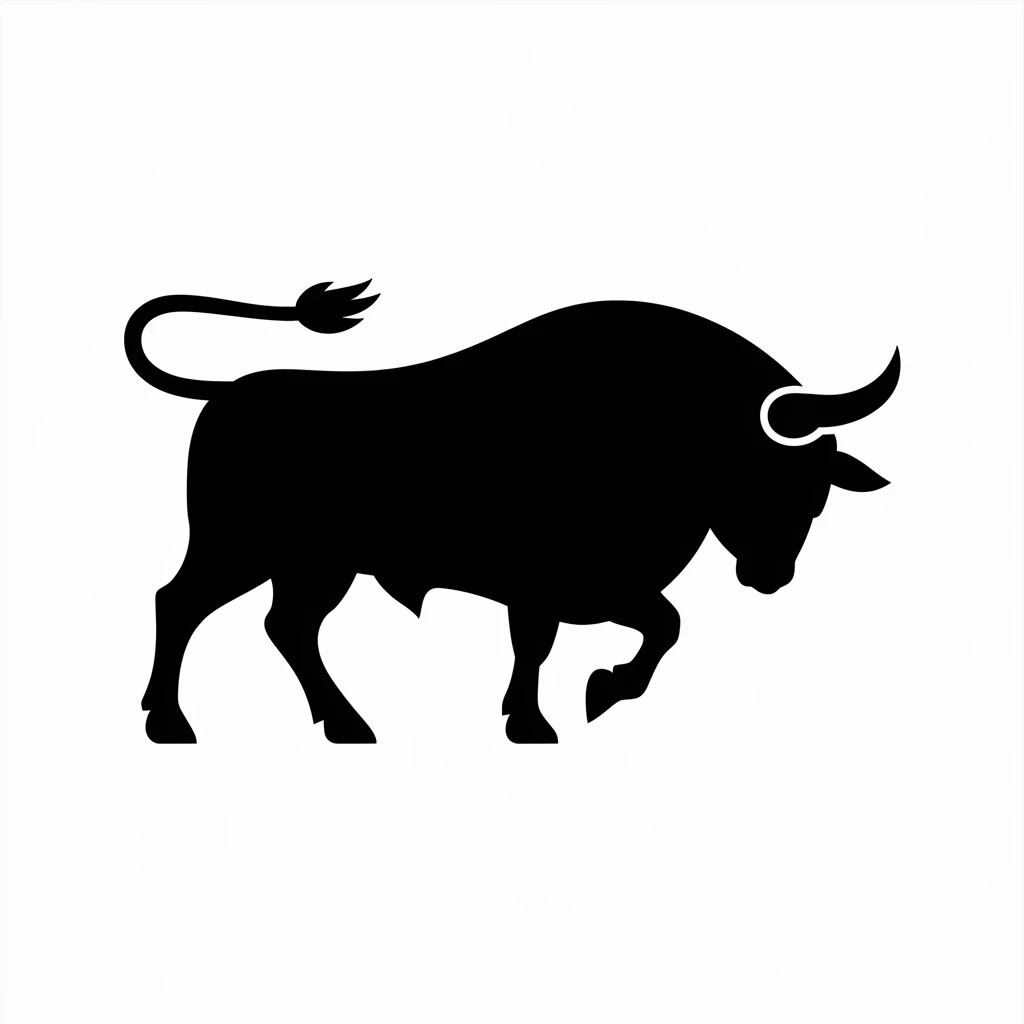 Bull icon black silhouette emoji