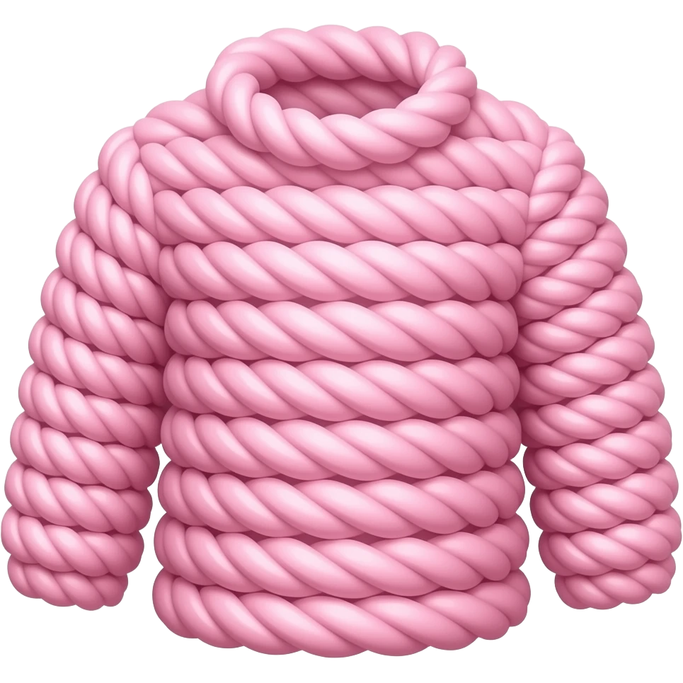 Pink rope clothes emoji