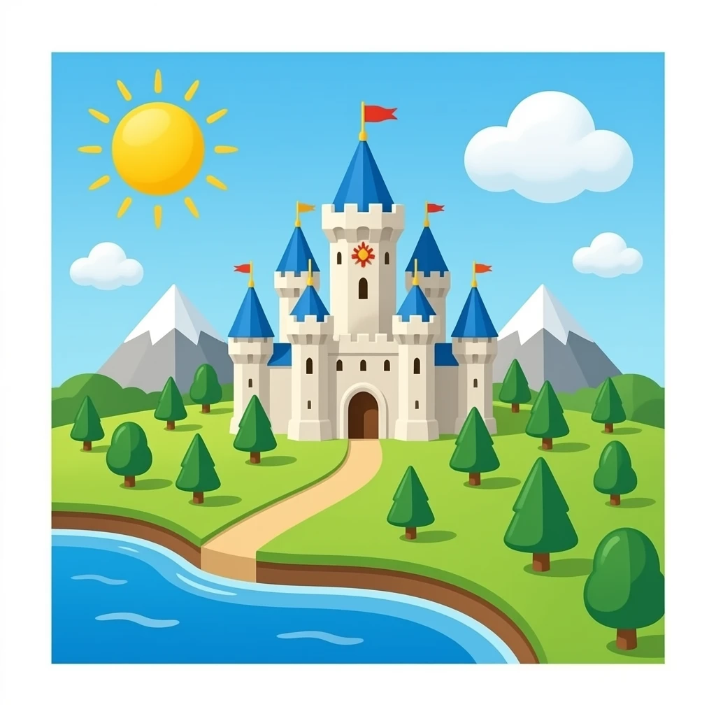 Kingdom from top down  view emoji