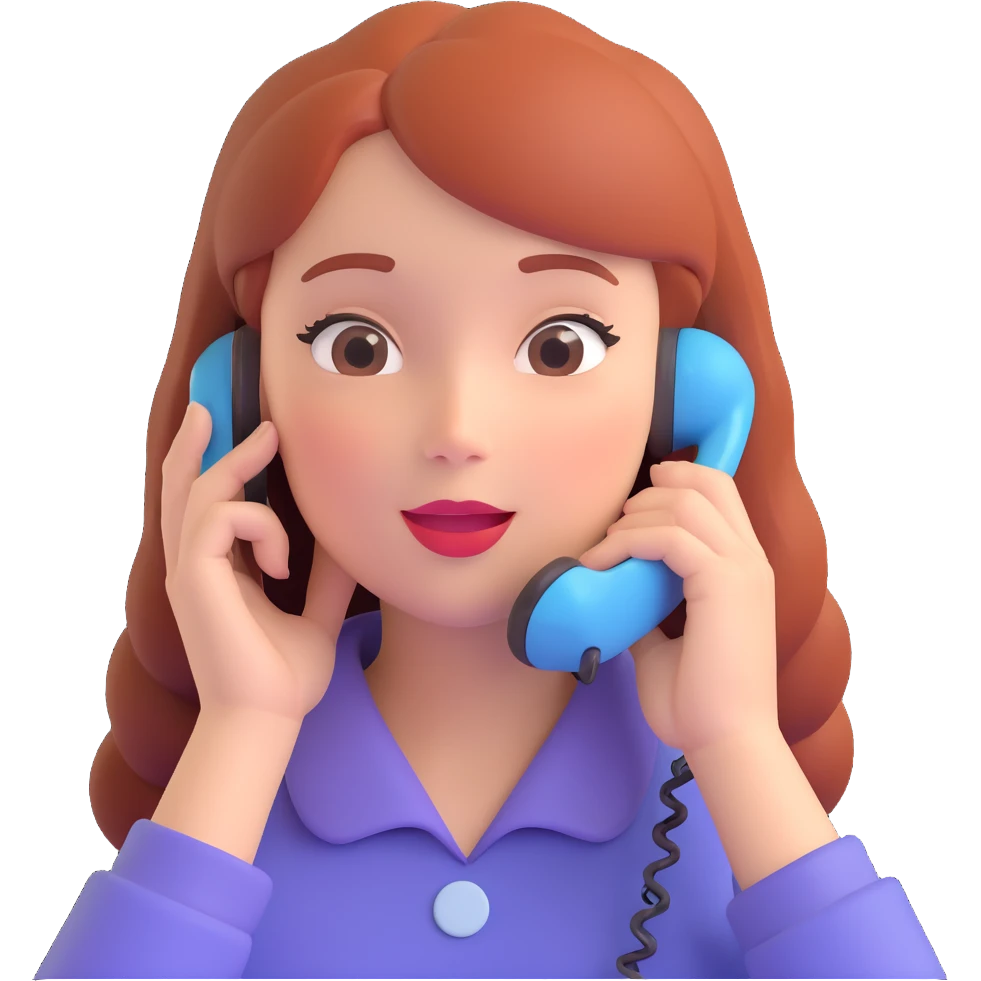 girl talking on phone bedroom background, close up pose emoji