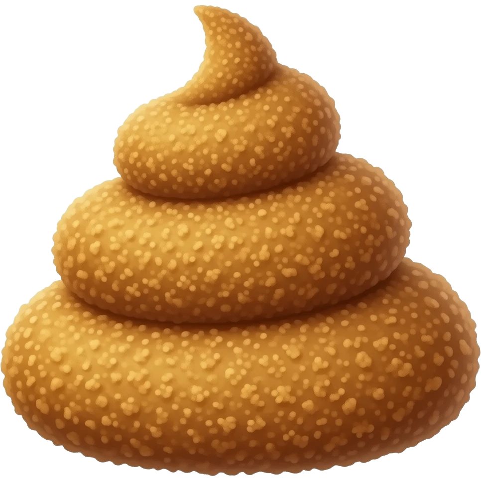 chicken nuggets made out of poop emoji