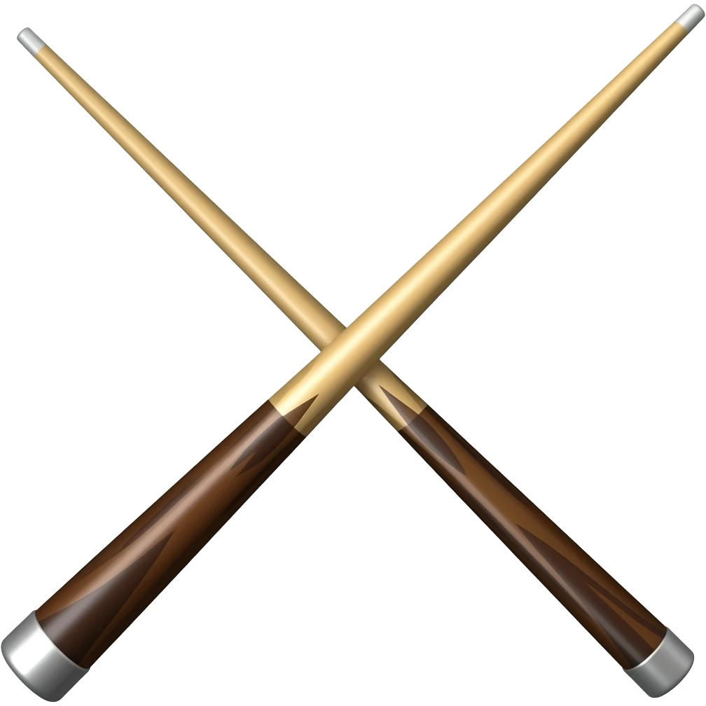 bold cue stick long emoji