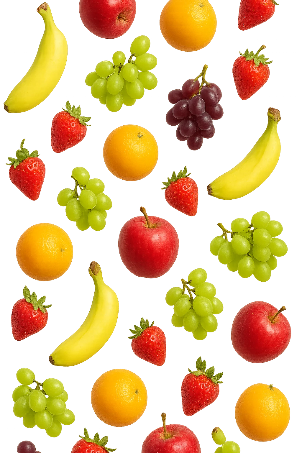 frutta mista cade dall'alto verticalmente emoji