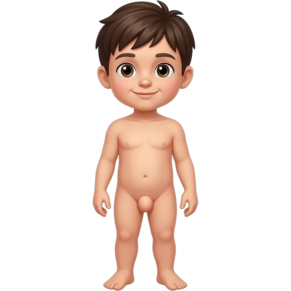 Naked kid boy full body with big penis masterbait emoji