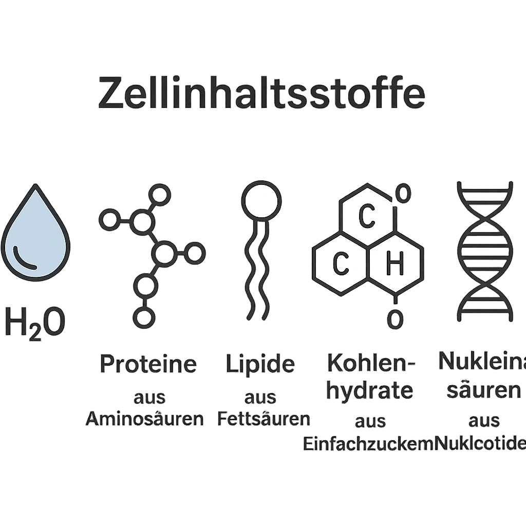 Chemische Eigenschaften der Zellinhaltsstoffe emoji