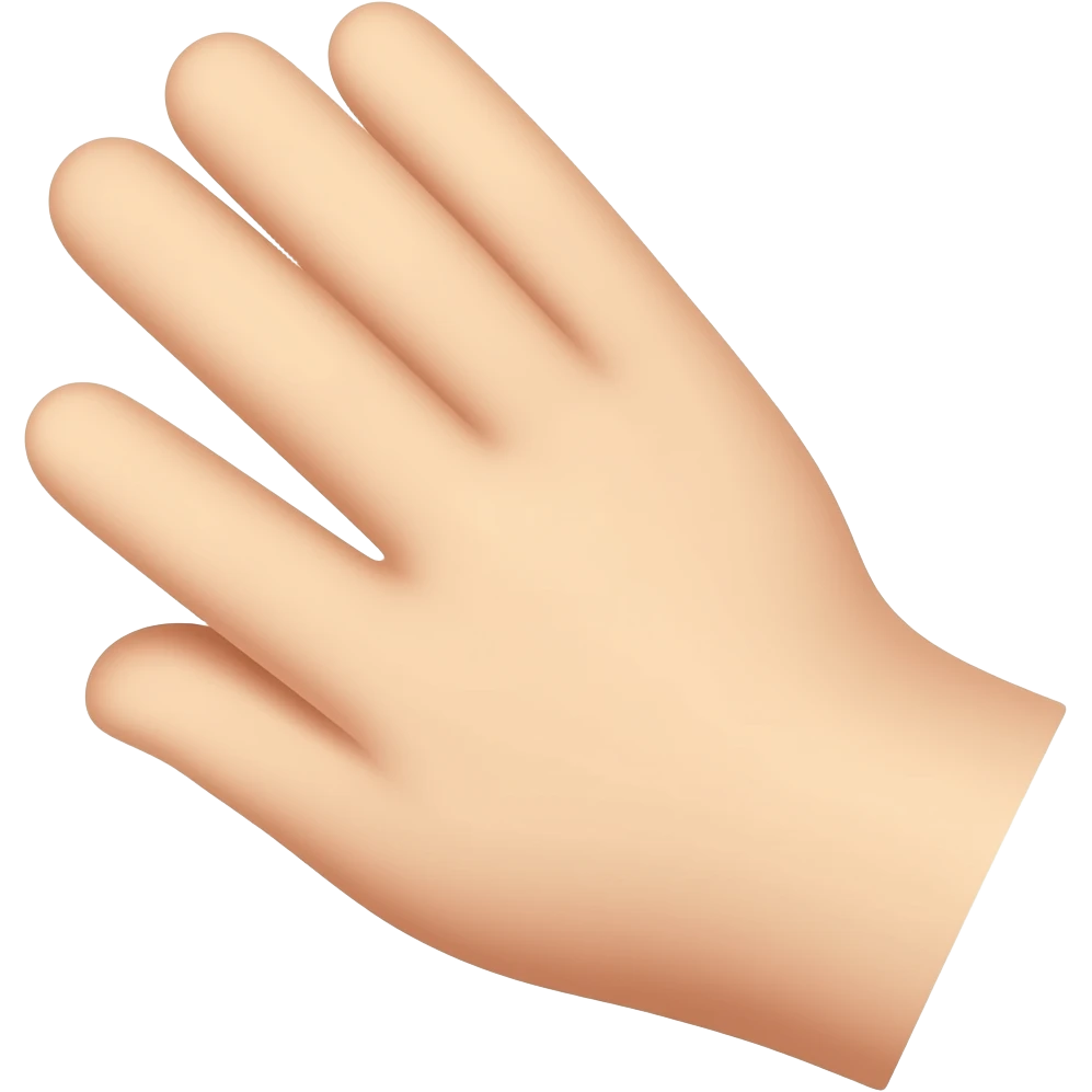Give hand emoji