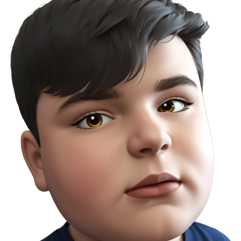 realistic portrait of a boy emoji