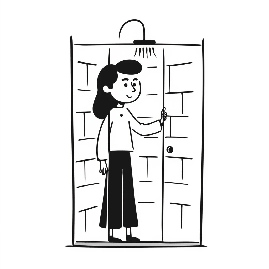 shower with a sliding glass doors emoji