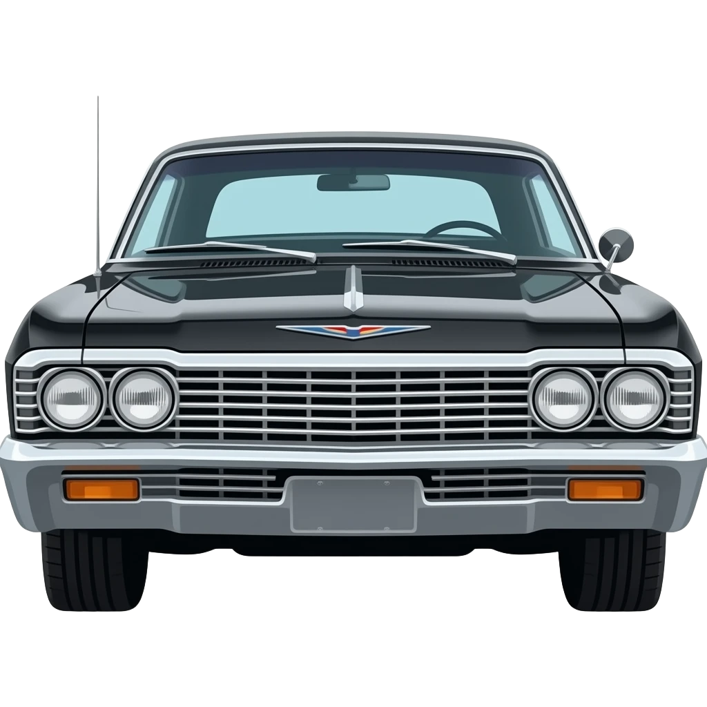 chevrolet impala 1967 noire emoji