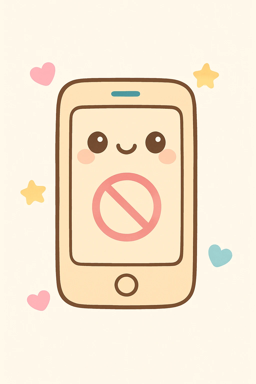 "no notifications", beige, no text emoji