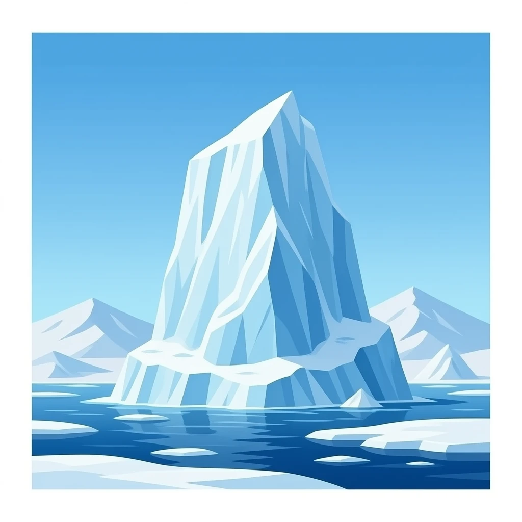 tall iceberg emoji