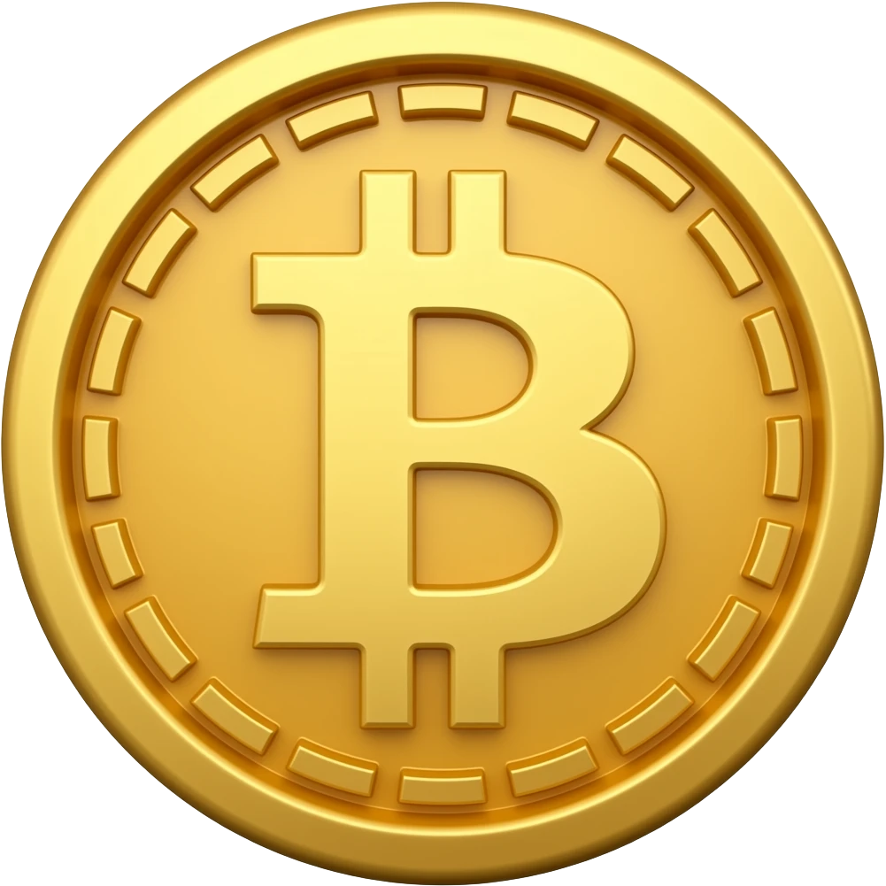 Bitcoin 3d emoji