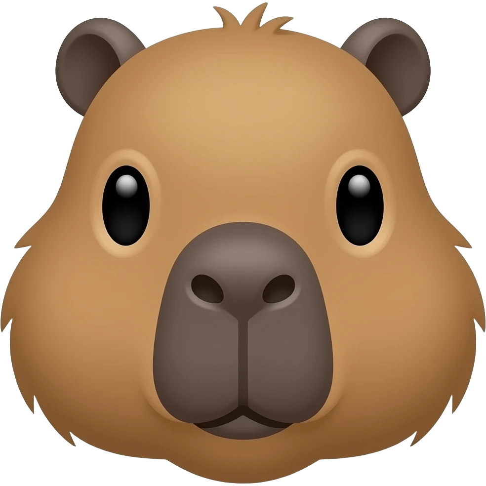Capybara face emoji