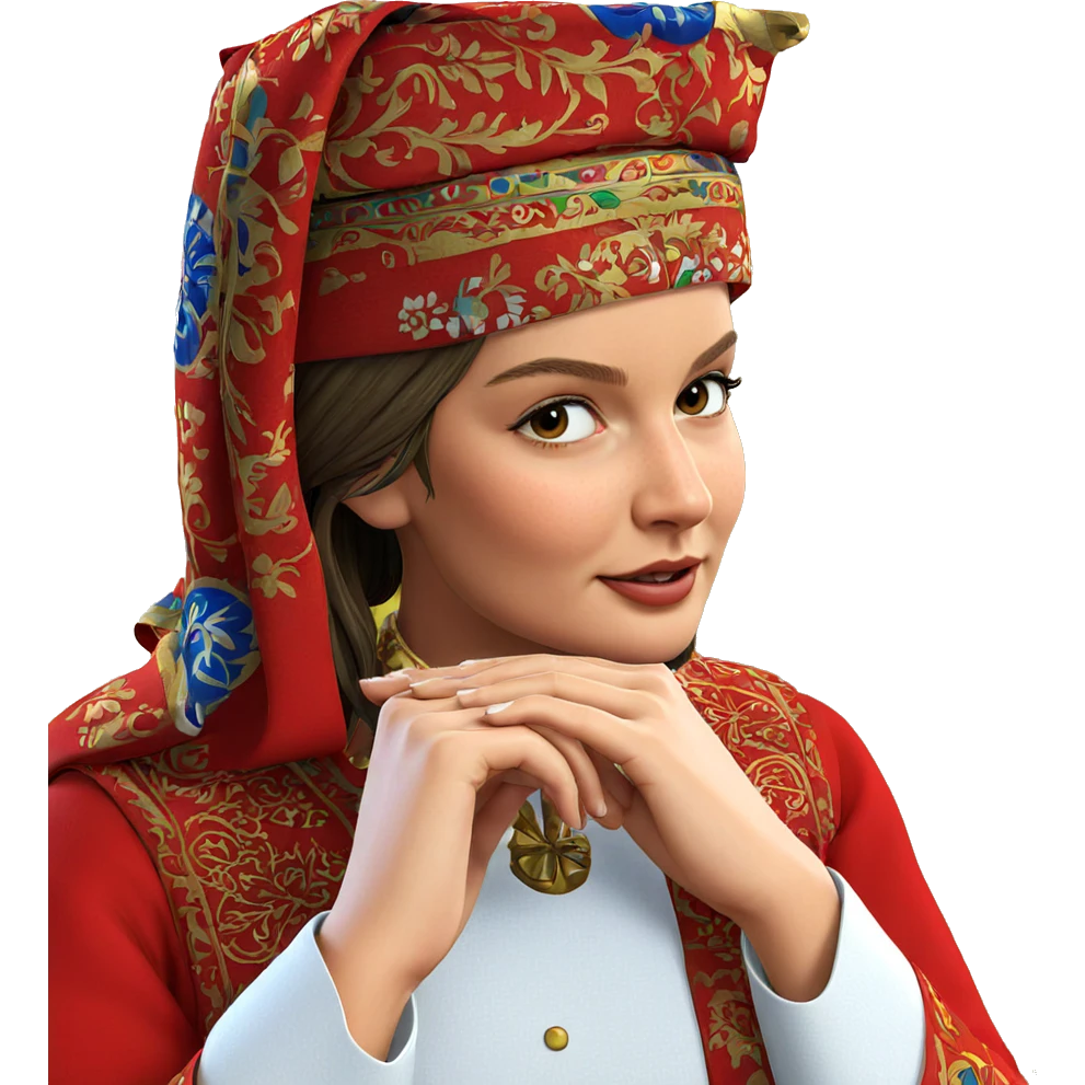 girl in traditional attire emoji