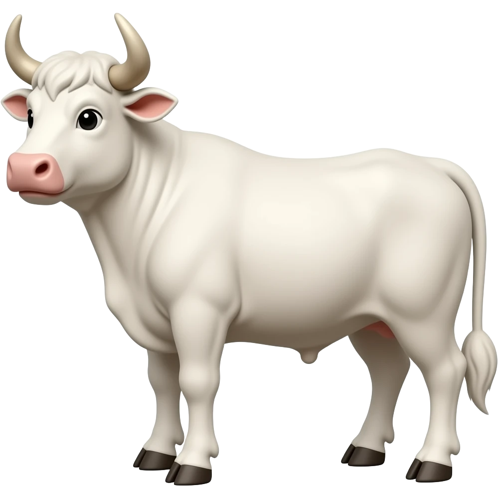 white bull emoji