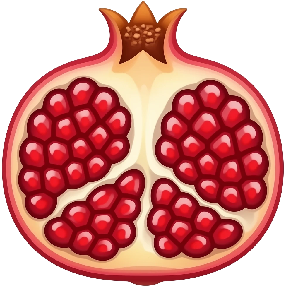 Pomegranate piccole dimensioni emoji