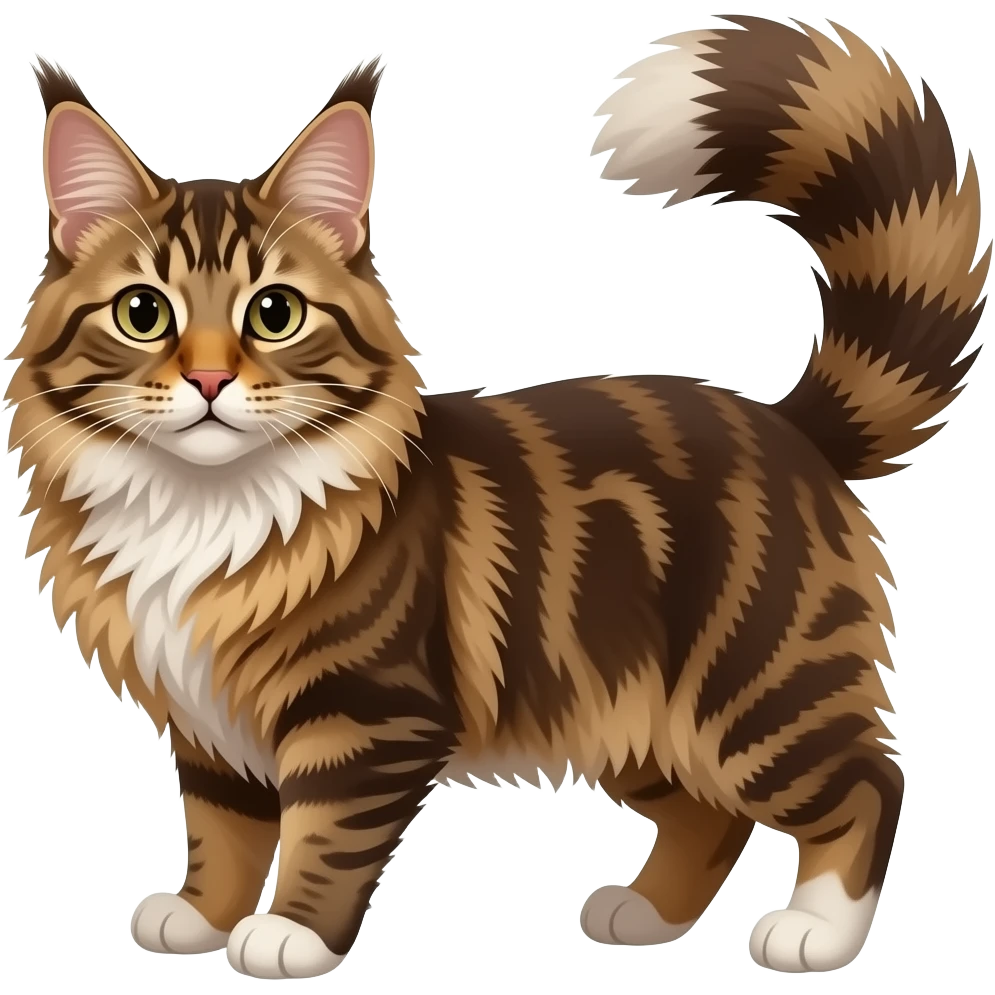make it look a little more like a maine coon with less white emoji