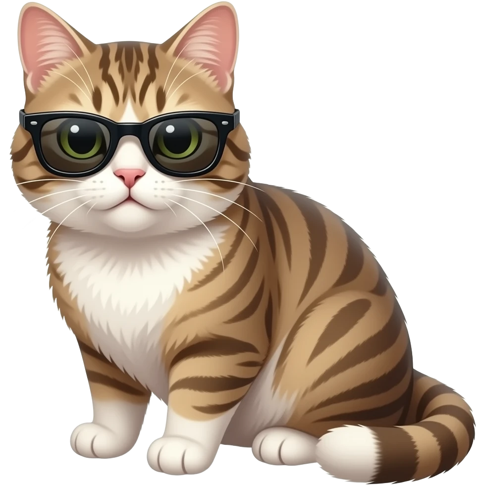 Cat wearing sunglasses emoji