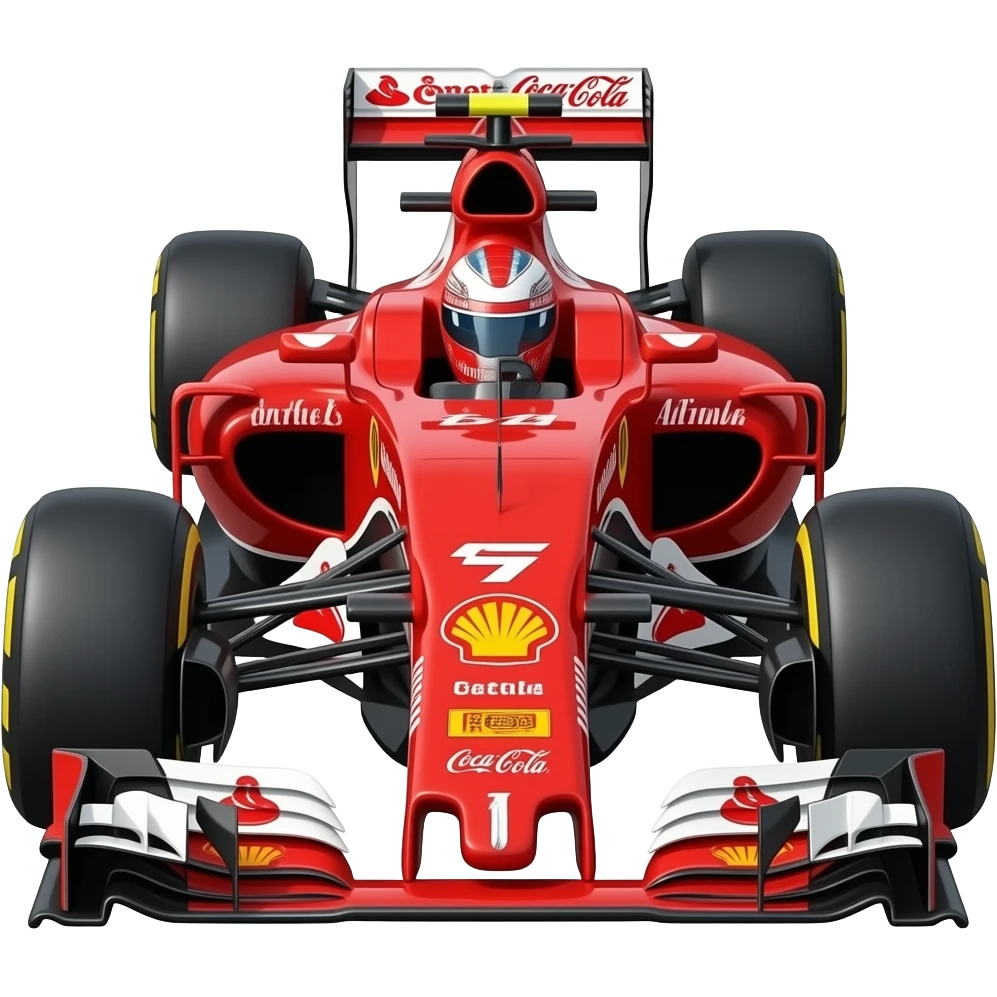 Coca-Cola formula 1 car emoji