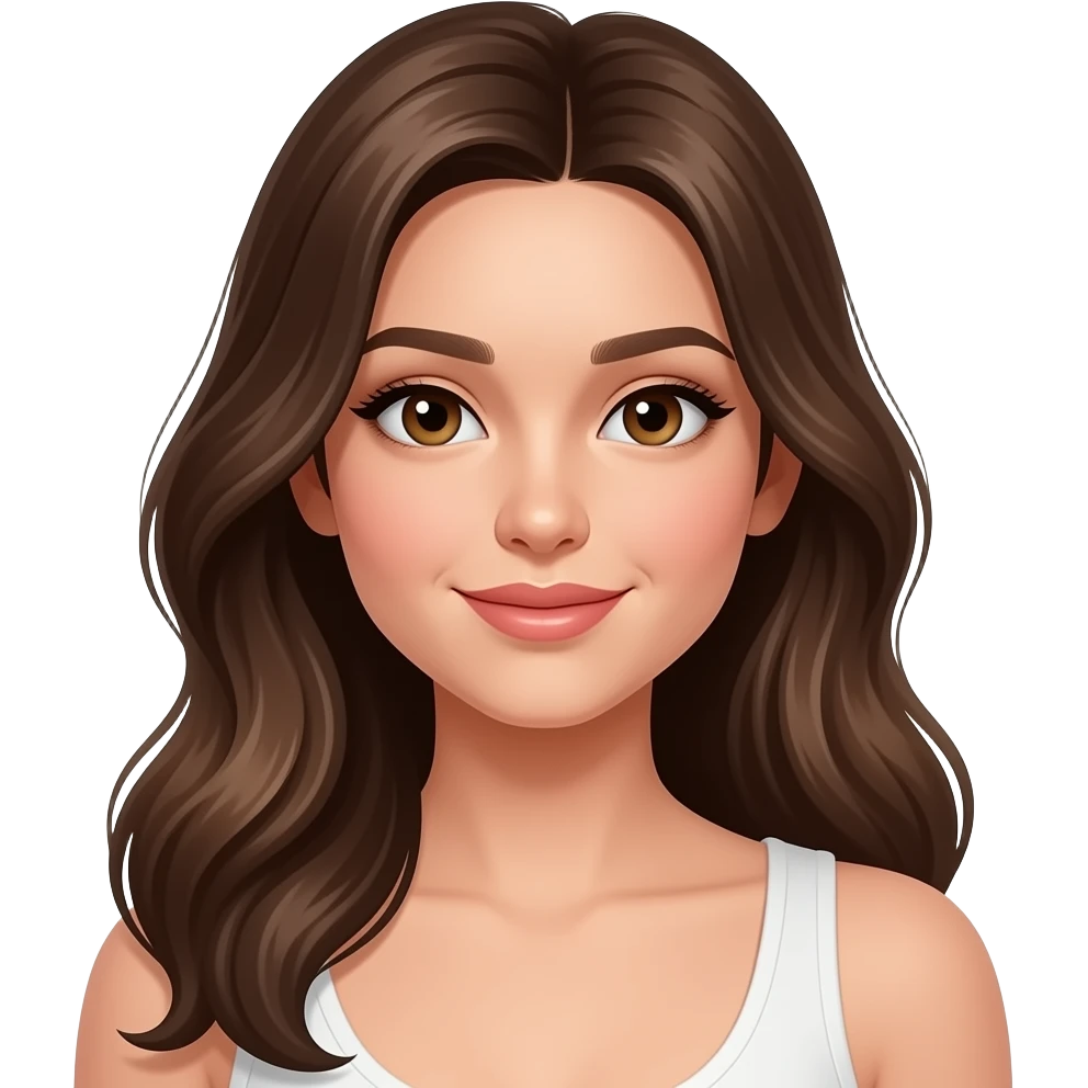 magzine cover with beautiful girl pose picture emoji