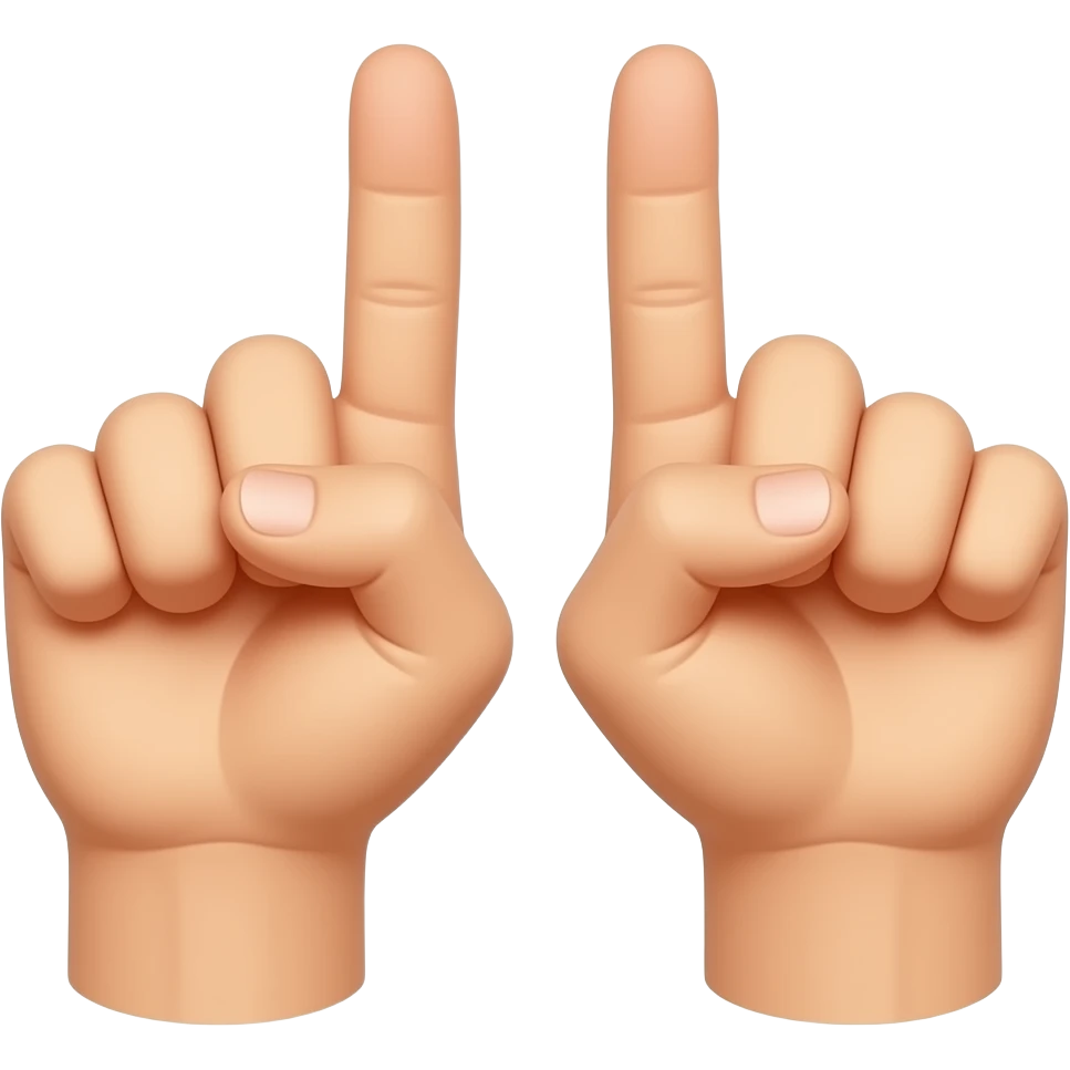 이모지: 두 손으로 'L' 모양을 만듭니다. 각 손은 엄지 손가락을 옆으로 뻗고, 검지 손가락을 위로 뻗어 명확한 'L' 모양을 형성합니다. 다른 손가락들은 모두 주먹을 쥐고 있어, 엄지와 검지만 돋보입니다. 밝고 쾌활한 느낌의 이모지 스타일입니다 emoji