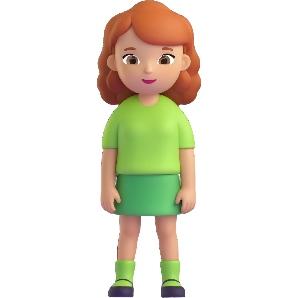 ginger-haired girl emoji