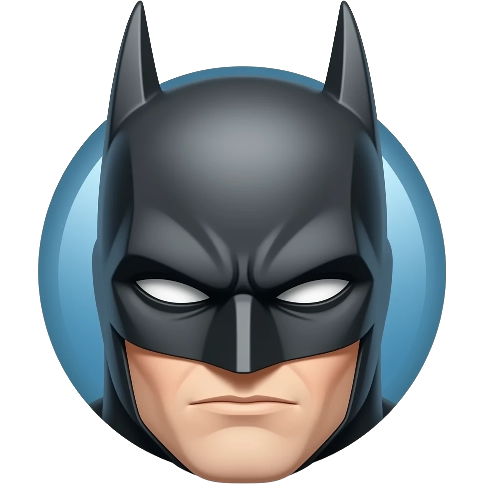 Batman face only emoji