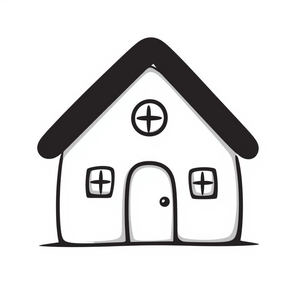 A simple house icon emoji