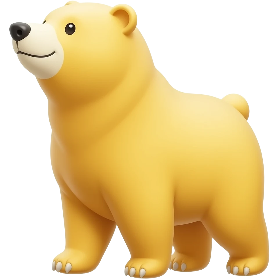 Yellow bear emoji