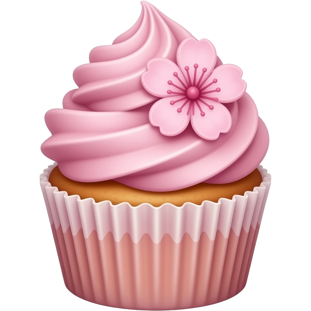 Sakura cupcake emoji