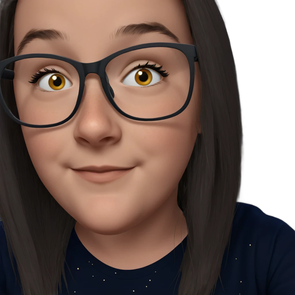 smiling girl in starry night emoji