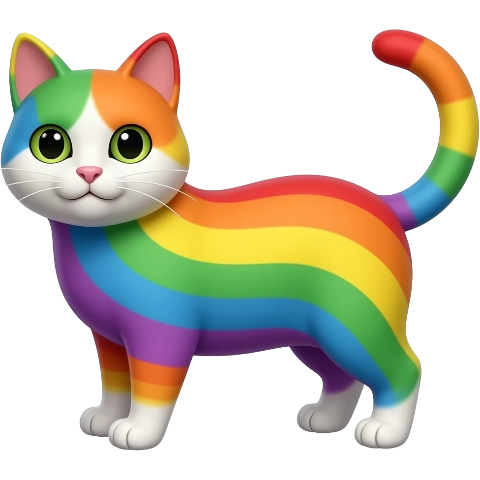 Rainbow Cat emoji
