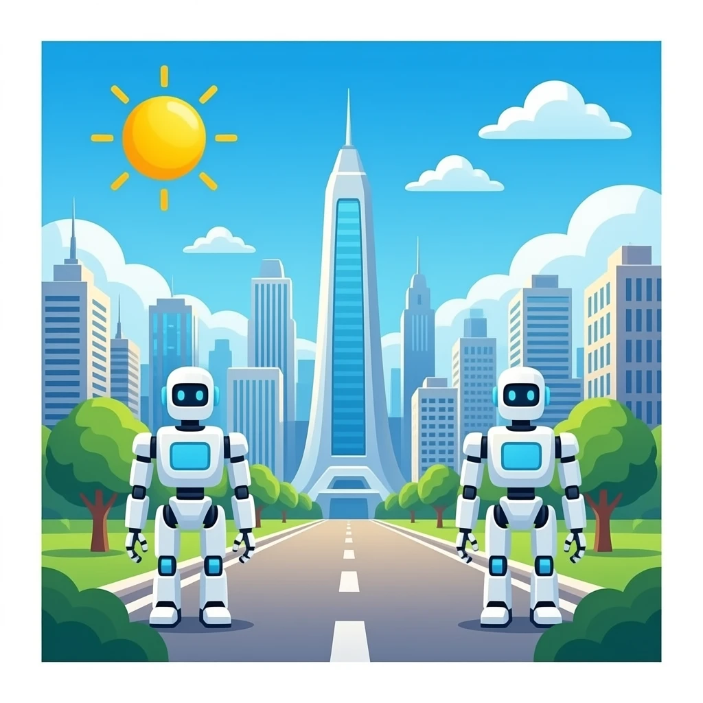 el futuro con robots emoji