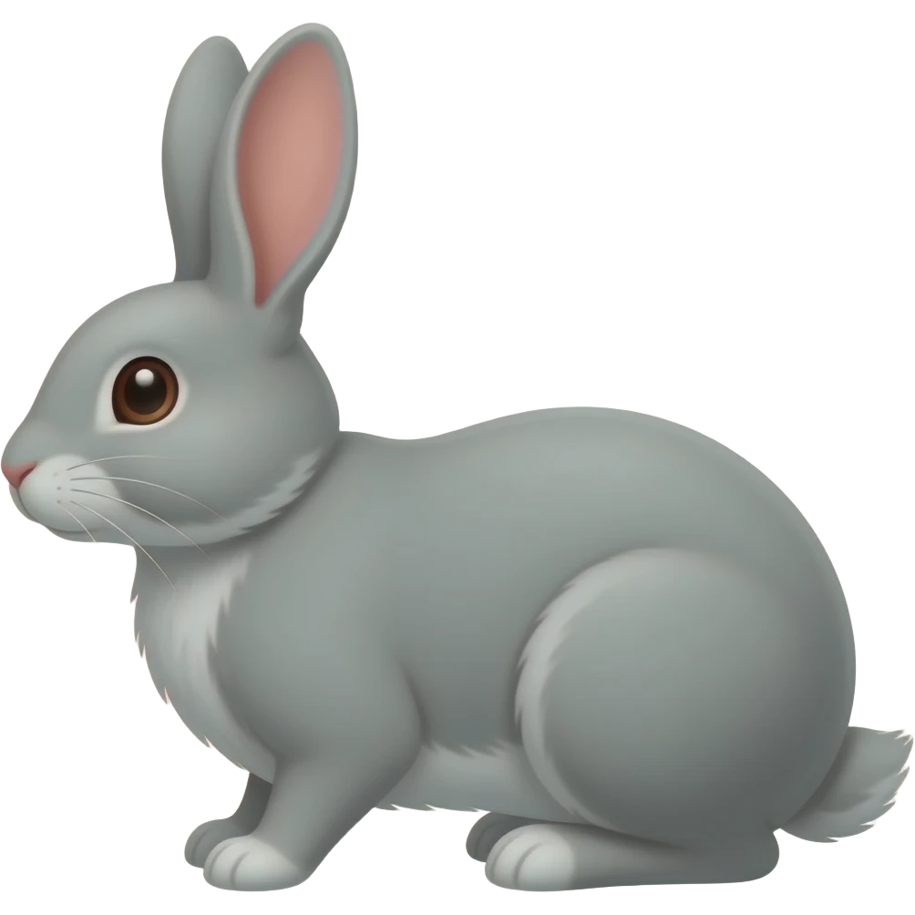 회색 토끼 emoji