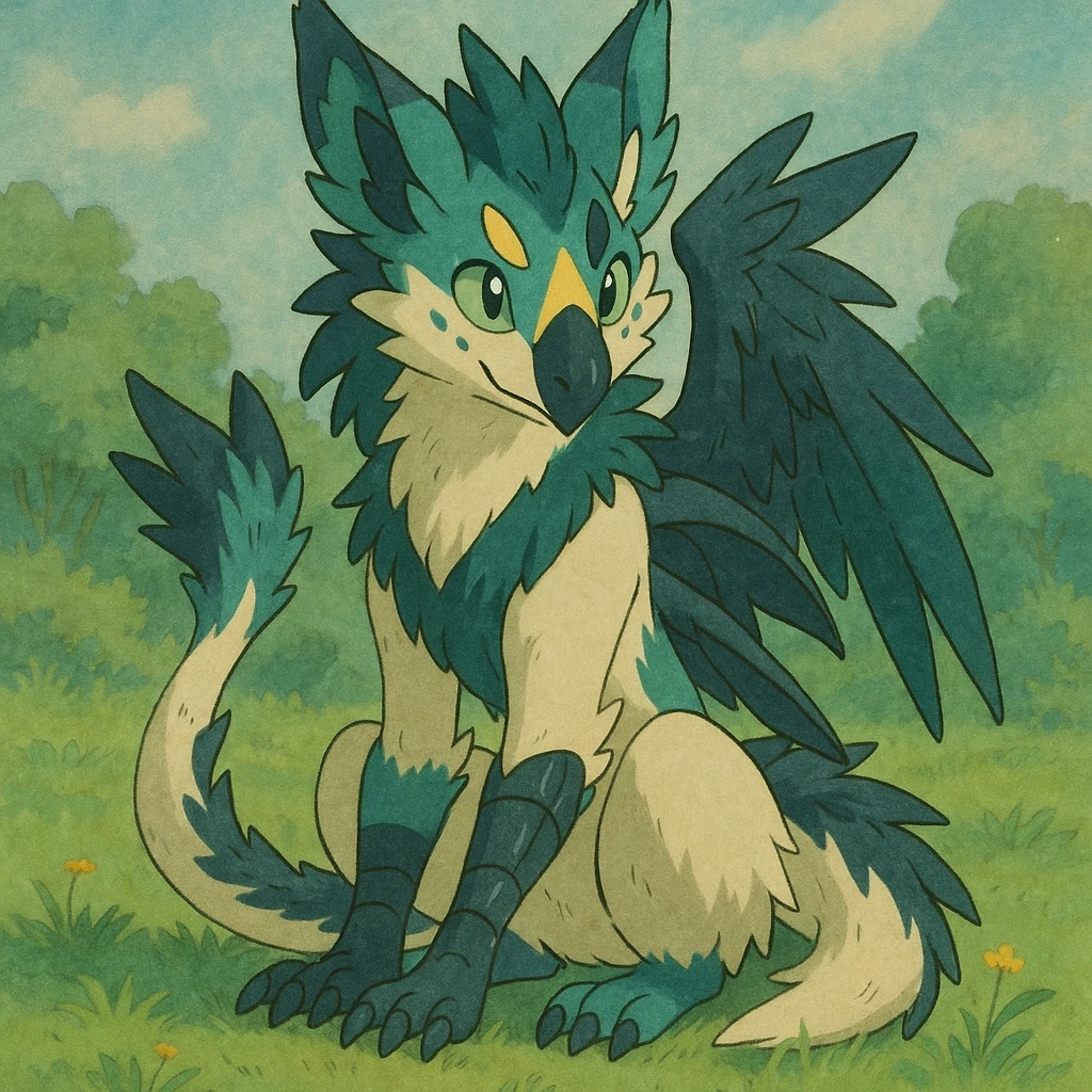 Sergal-Protogen-Trico-Zeraora-Vernid-fusion-hybrid-creature emoji