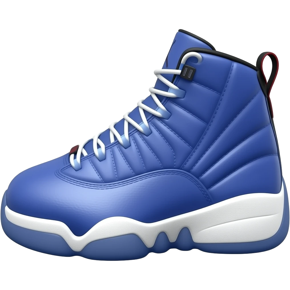 Jordan 12 blueberry and white emoji