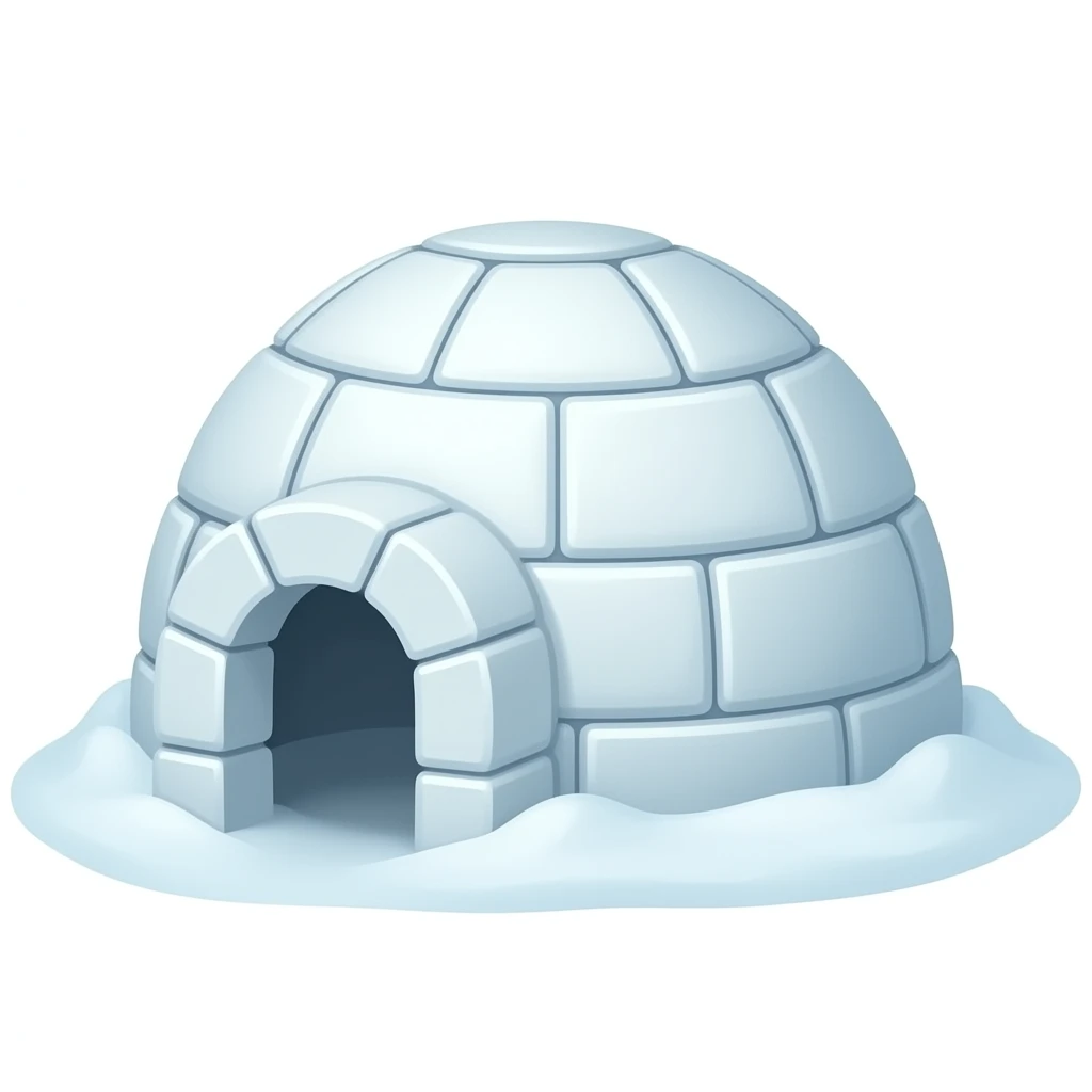 Letter I is for Igloo emoji