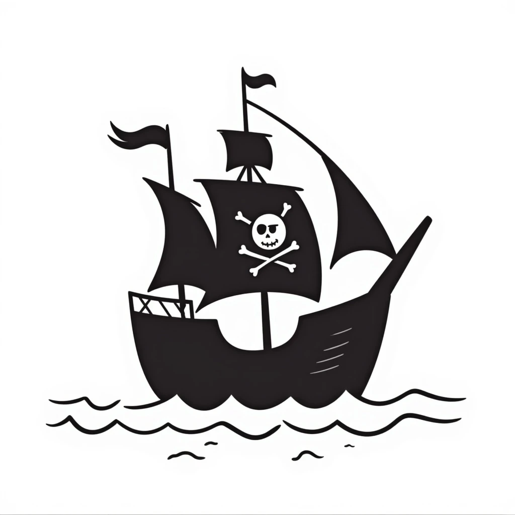 pirate ship emoji