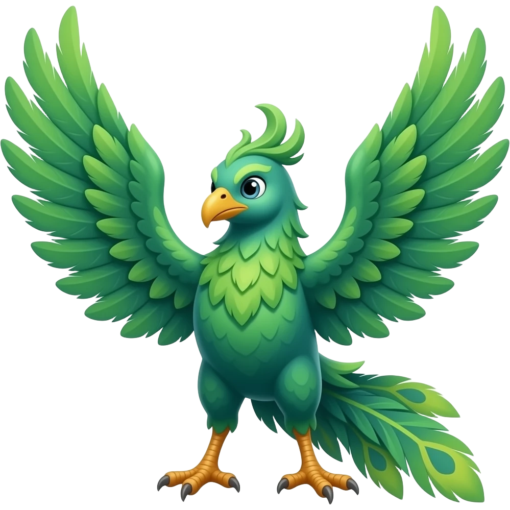 Green Phoenix emoji