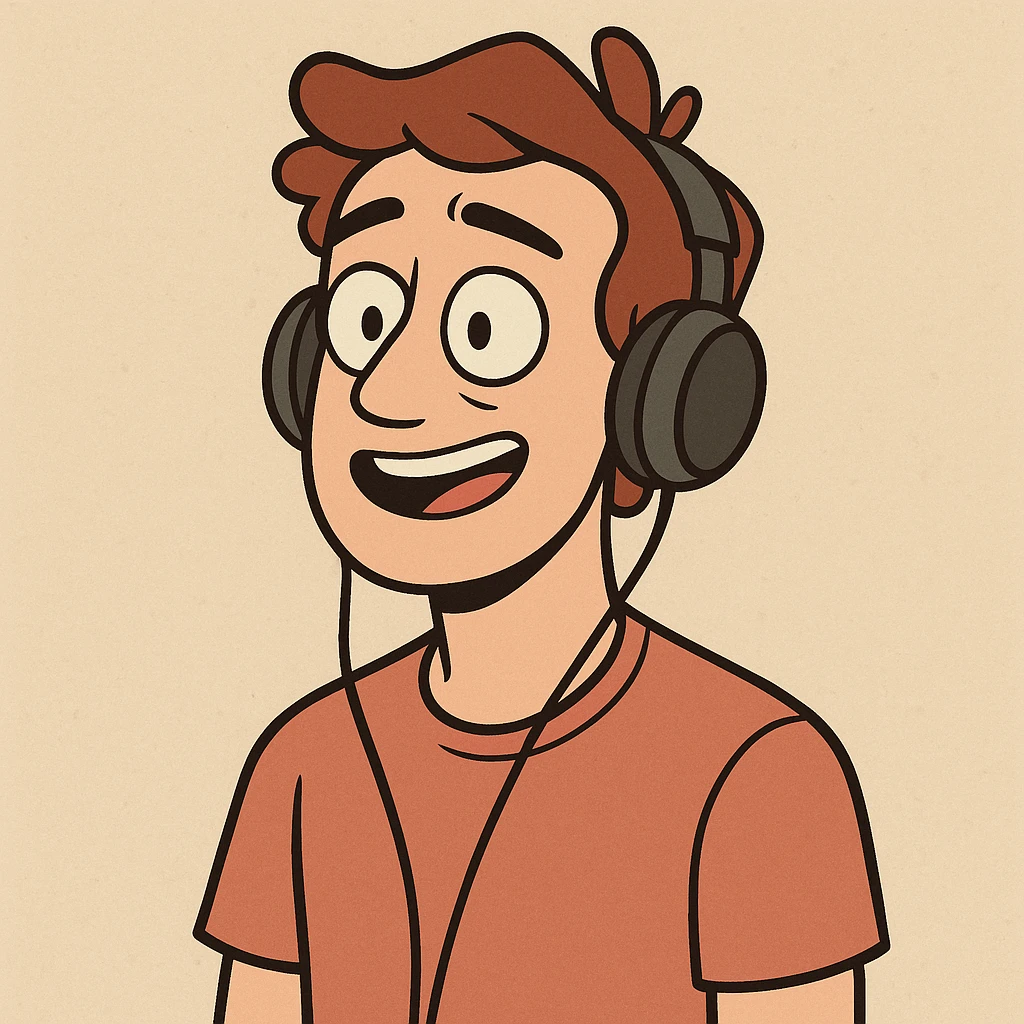 A guy with headphones emoji
